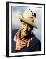 RIO BRAVO, 1959 directed by HOWARD HAWKS John Wayne (photo)-null-Framed Photo