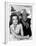 RIO BRAVO, 1959 directed by HOWARD HAWKS On the set, Angie Dickinson and John Wayne (b/w photo)-null-Framed Photo