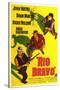 Rio Bravo, Australian Movie Poster, 1959-null-Stretched Canvas