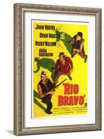 Rio Bravo, Australian Movie Poster, 1959-null-Framed Art Print