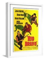 Rio Bravo, Australian Movie Poster, 1959-null-Framed Art Print