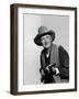 Rio Bravo by Howard Hawks with Walter Brennan, 1959 (b/w photo)-null-Framed Photo