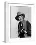 Rio Bravo by Howard Hawks with Walter Brennan, 1959 (b/w photo)-null-Framed Photo