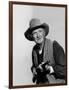 Rio Bravo by Howard Hawks with Walter Brennan, 1959 (b/w photo)-null-Framed Photo