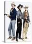 RIO BRAVO, from left: John Wayne, Dean Martin, Ricky Nelson, 1959-null-Stretched Canvas