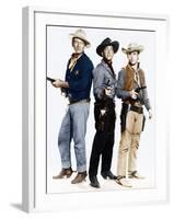 RIO BRAVO, from left: John Wayne, Dean Martin, Ricky Nelson, 1959-null-Framed Photo