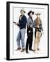 RIO BRAVO, from left: John Wayne, Dean Martin, Ricky Nelson, 1959-null-Framed Photo