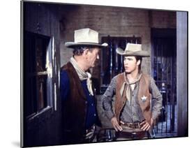 Rio Bravo, from Left: John Wayne, Ricky Nelson, 1959-null-Mounted Photo