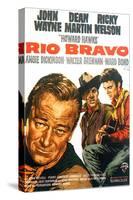 Rio Bravo, German Movie Poster, 1959-null-Stretched Canvas