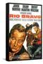 Rio Bravo, German Movie Poster, 1959-null-Framed Stretched Canvas