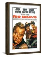 Rio Bravo, German Movie Poster, 1959-null-Framed Art Print