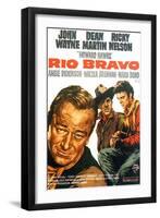 Rio Bravo, German Movie Poster, 1959-null-Framed Art Print