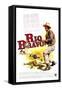 Rio Bravo, German Movie Poster, 1959-null-Framed Stretched Canvas