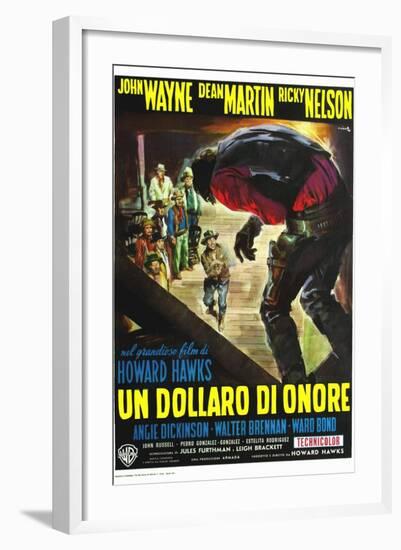 Rio Bravo, Italian Movie Poster, 1959-null-Framed Art Print