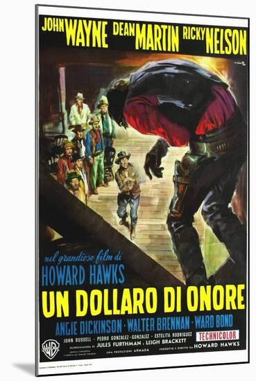 Rio Bravo, Italian Movie Poster, 1959-null-Mounted Art Print