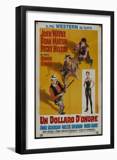 Rio Bravo, Italian Movie Poster, 1959-null-Framed Art Print