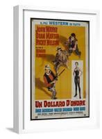 Rio Bravo, Italian Movie Poster, 1959-null-Framed Art Print