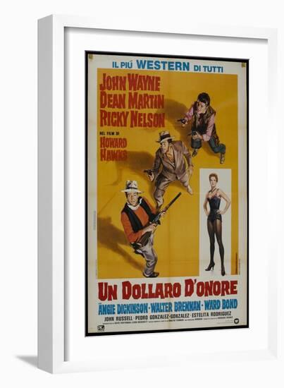 Rio Bravo, Italian Movie Poster, 1959-null-Framed Art Print