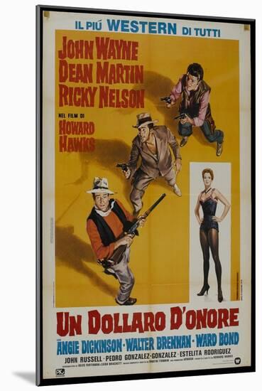 Rio Bravo, Italian Movie Poster, 1959-null-Mounted Art Print