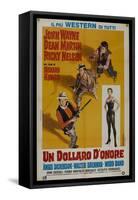 Rio Bravo, Italian Movie Poster, 1959-null-Framed Stretched Canvas