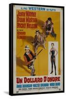 Rio Bravo, Italian Movie Poster, 1959-null-Framed Stretched Canvas