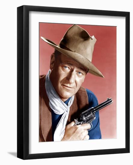 RIO BRAVO, John Wayne, 1959-null-Framed Photo