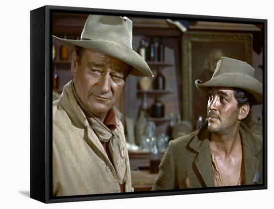 Rio Bravo, John Wayne, Dean Martin, 1959-null-Framed Stretched Canvas