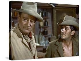 Rio Bravo, John Wayne, Dean Martin, 1959-null-Stretched Canvas