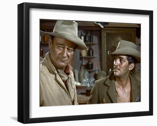Rio Bravo, John Wayne, Dean Martin, 1959-null-Framed Photo