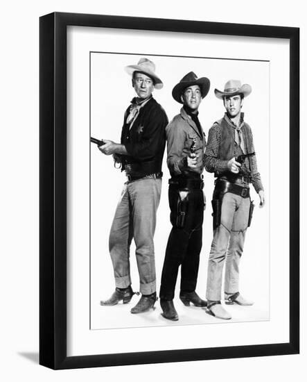 Rio Bravo, John Wayne, Dean Martin, Ricky Nelson, 1959-null-Framed Photo