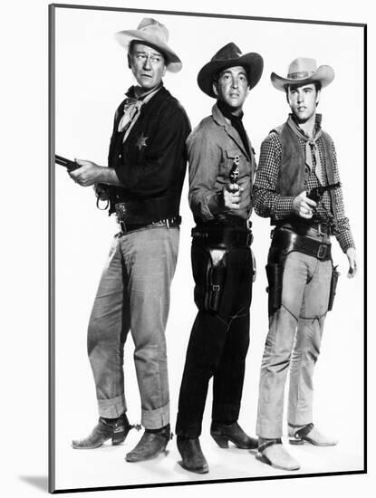 Rio Bravo, John Wayne, Dean Martin, Ricky Nelson, 1959-null-Mounted Photo