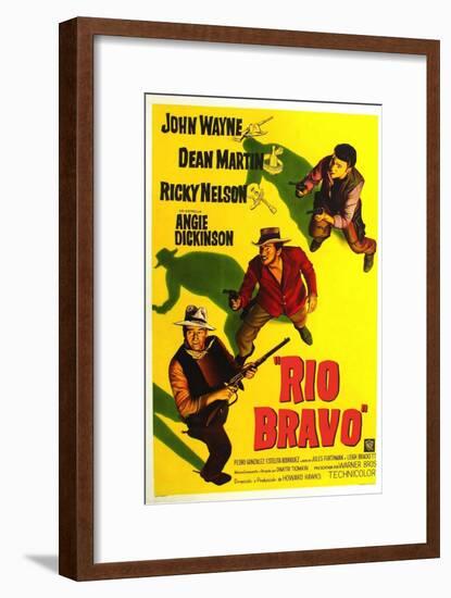 Rio Bravo, John Wayne, Dean Martin, Ricky Nelson, 1959-null-Framed Art Print