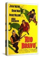 Rio Bravo, John Wayne, Dean Martin, Ricky Nelson, 1959-null-Stretched Canvas