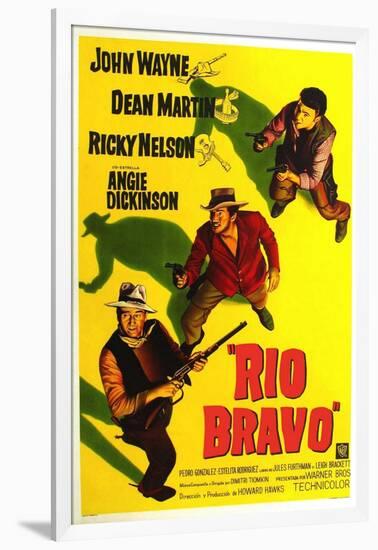 Rio Bravo, John Wayne, Dean Martin, Ricky Nelson, 1959-null-Framed Art Print