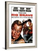 Rio Bravo, John Wayne, Dean Martin, Ricky Nelson, 1959-null-Framed Art Print