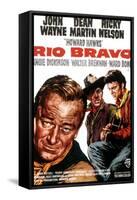 Rio Bravo, John Wayne, Dean Martin, Ricky Nelson, 1959-null-Framed Stretched Canvas