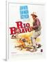 RIO BRAVO, John Wayne on French poster art, 1959.-null-Framed Art Print