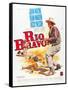 RIO BRAVO, John Wayne on French poster art, 1959.-null-Framed Stretched Canvas