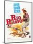 RIO BRAVO, John Wayne on French poster art, 1959.-null-Mounted Art Print