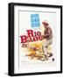 RIO BRAVO, John Wayne on French poster art, 1959.-null-Framed Art Print