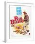 RIO BRAVO, John Wayne on French poster art, 1959.-null-Framed Art Print