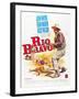 RIO BRAVO, John Wayne on French poster art, 1959.-null-Framed Art Print