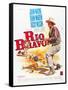 RIO BRAVO, John Wayne on French poster art, 1959.-null-Framed Stretched Canvas