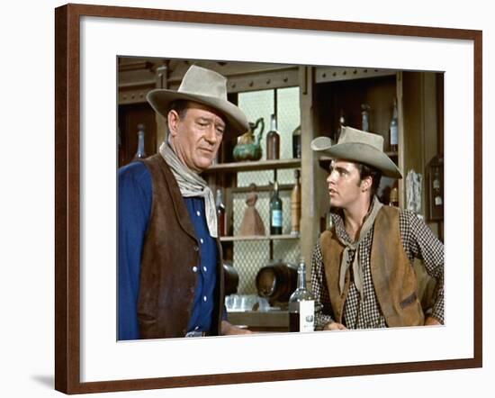 Rio Bravo, John Wayne, Ricky Nelson, 1959-null-Framed Photo