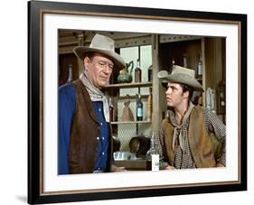 Rio Bravo, John Wayne, Ricky Nelson, 1959-null-Framed Photo