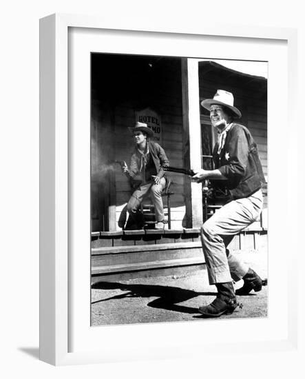 Rio Bravo, Ricky Nelson, John Wayne, 1959-null-Framed Photo