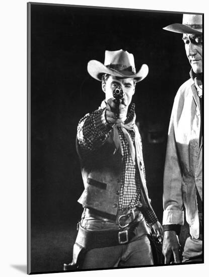 Rio Bravo, Ricky Nelson, John Wayne, 1959-null-Mounted Photo