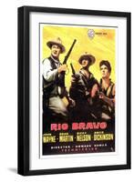 Rio Bravo, Spanish Movie Poster, 1959-null-Framed Art Print