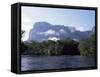 Rio Carrao and Auyun Tepuy, Canaima National Park, Unesco World Heritage Site, Venezuela-Charles Bowman-Framed Stretched Canvas