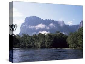 Rio Carrao and Auyun Tepuy, Canaima National Park, Unesco World Heritage Site, Venezuela-Charles Bowman-Stretched Canvas